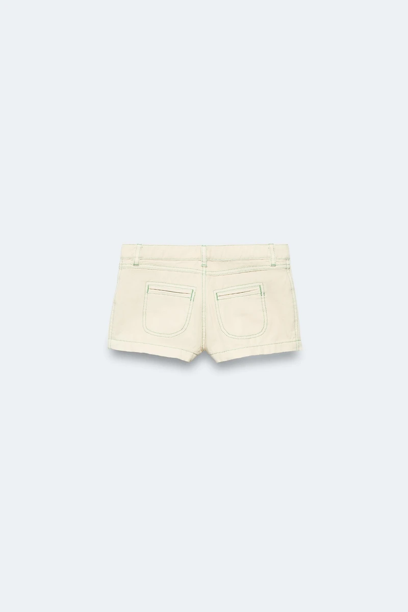 2-14 YEARS/ LIMITED EDITION FLORAL TOPSTITCHED SHORTS