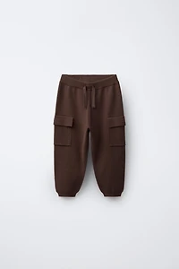 KNIT CARGO JOGGER PANTS