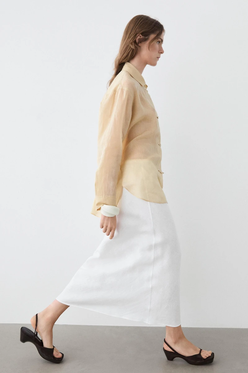Chemise fluide tout ramie