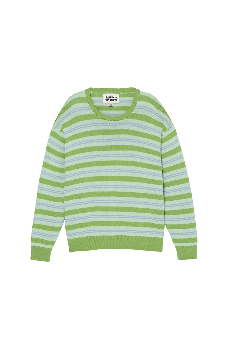 COTTON - LINEN STRIPED JUMPER