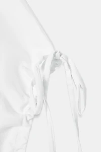 COTTON T-SHIRT WITH TIES