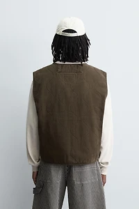 STITCHED PUFFER VEST
