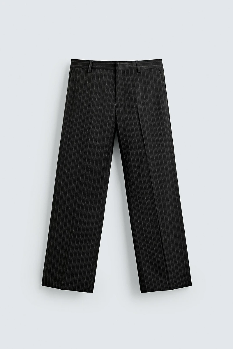PINSTRIPE SUIT PANTS