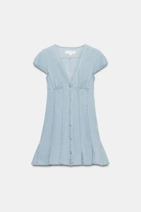 TRF DENIM MINI DRESS