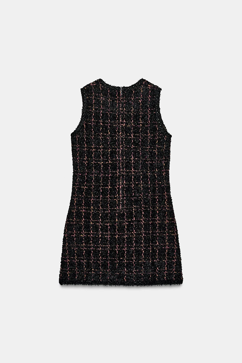 TEXTURED KNIT MINI DRESS