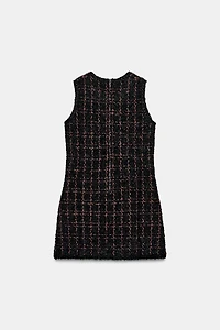 TEXTURED KNIT MINI DRESS