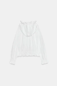 VESTE ZIPPÉE À VOLANTS