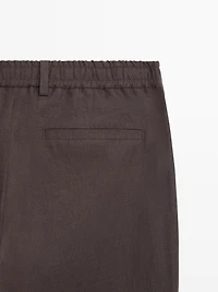 Total look linen trousers