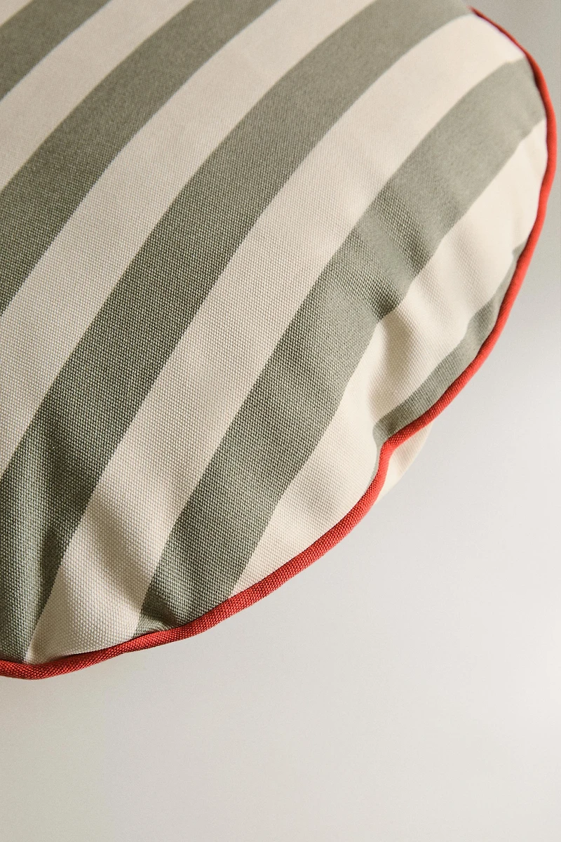 COUSSIN OVALE RAYURES ANIMAUX DE COMPAGNIE