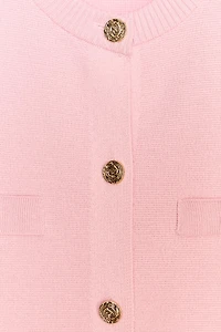 SHORT SLEEVE KNIT CARDIGAN