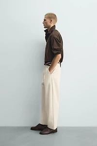 PANTALON RELAXED FIT À PLIS