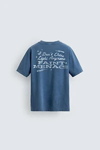 WASHED TEXT T-SHIRT