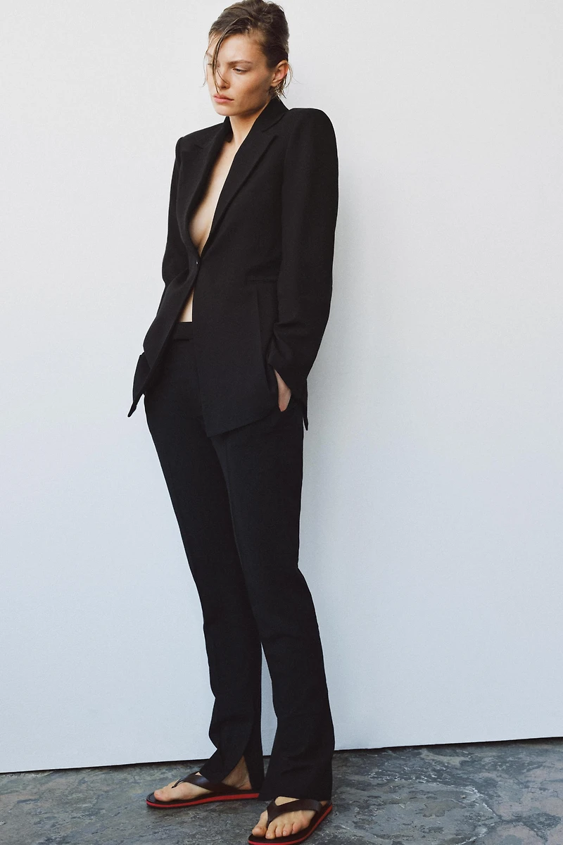 ZW COLLECTION LIMITED EDITION WOOL BLEND SLIM PANTS