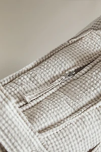 GINGHAM CHECK CLOTH DIAPER BAG