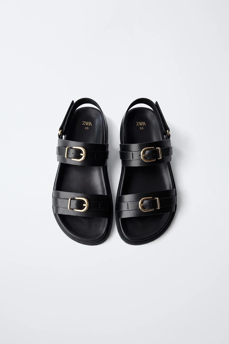 BUCKLED SANDALS
