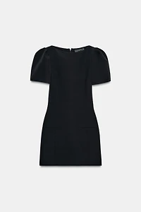 SHORT PLEATED POCKET DRESS