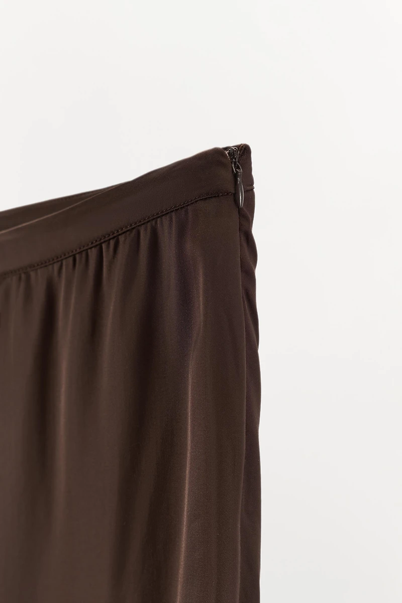 SATIN FLOWY PANTS