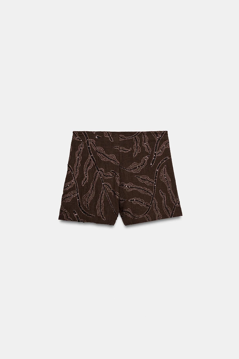 SEQUIN WRAP SKORT