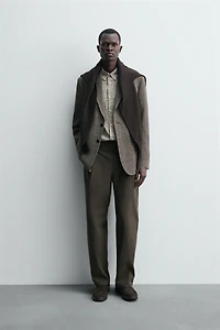 REGULAR FIT TEXTURED BLAZER