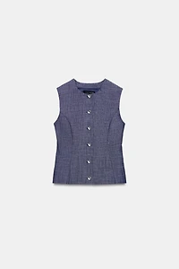 DARTED VEST SET