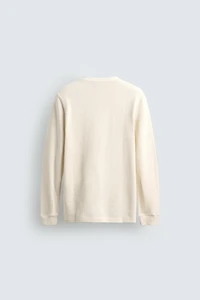 RIBBED STRUCTURE T-SHIRT