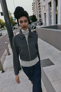 BLAZER COURT À CHEVRONS