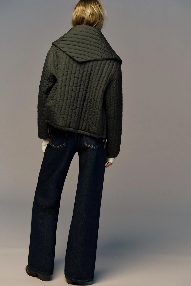 VESTE REMBOURRÉE ÉCHARPE AMOVIBLE