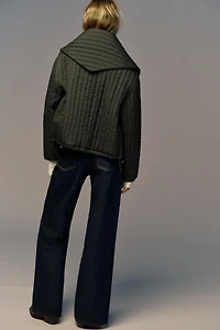 VESTE REMBOURRÉE ÉCHARPE AMOVIBLE
