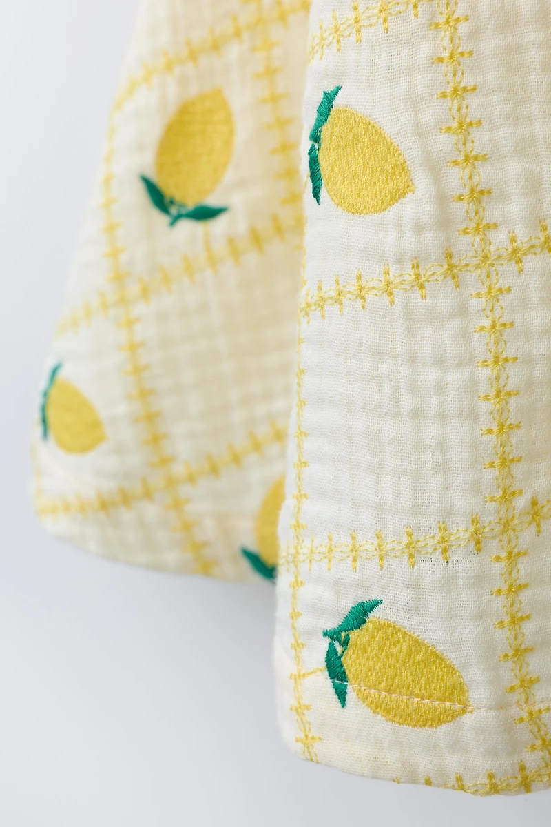 ROBE CITRONS BRODÉS CASA LAWA X ZARA KIDS