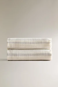 CHILDREN'S STRIPED MUSLIN BLANKET