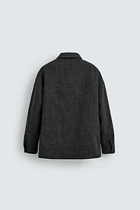 WAFFLE WEAVE RELAXED FIT BLAZER