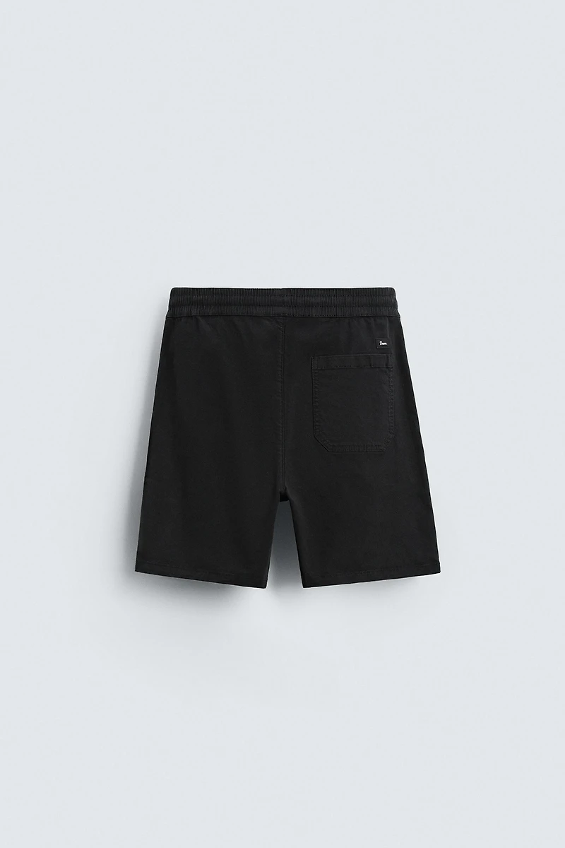 TWILL RELAXED FIT SHORTS