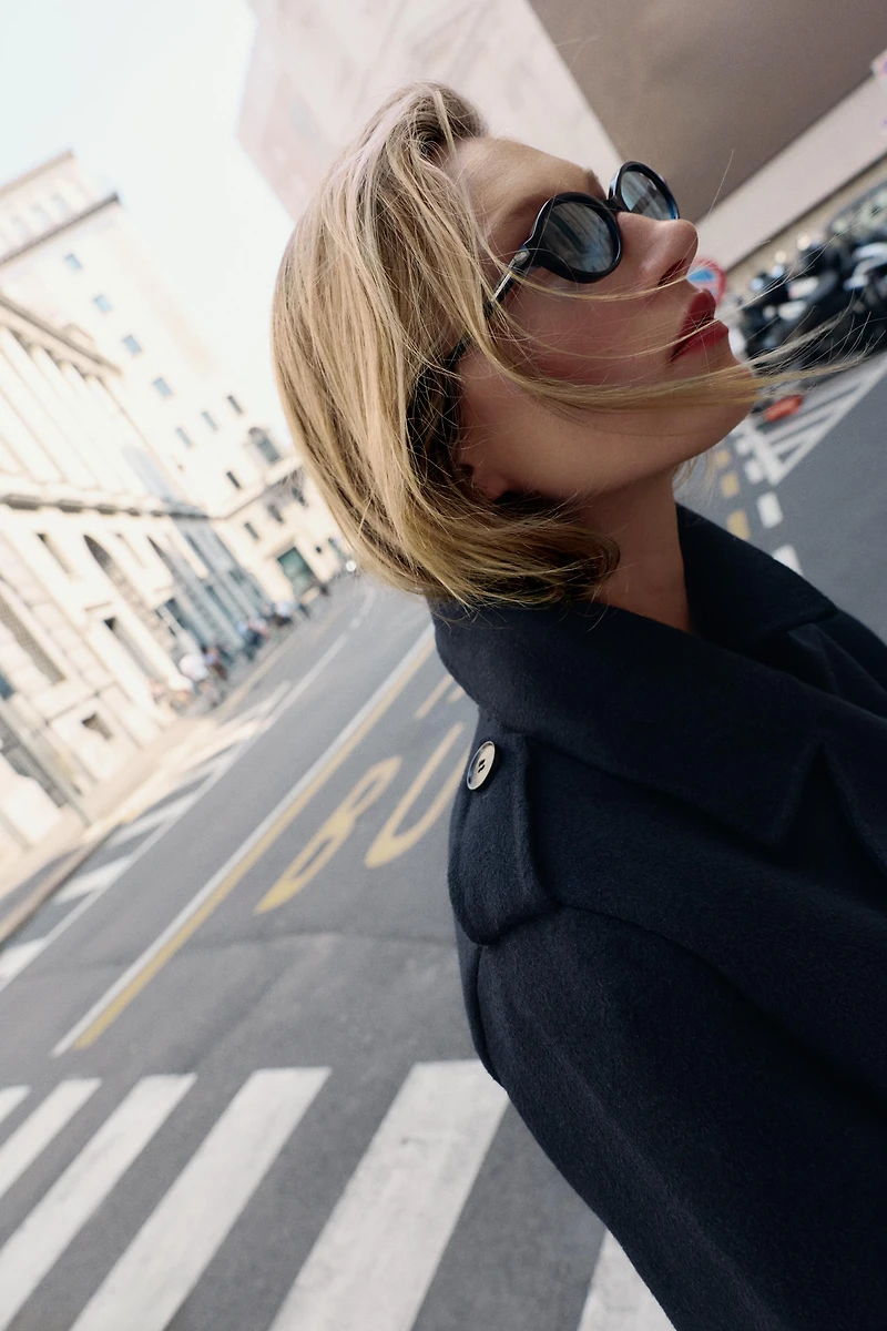BELTED WOOL COAT