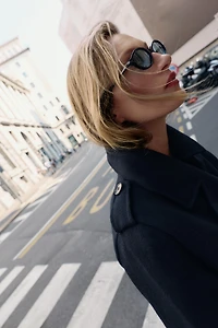 BELTED WOOL COAT