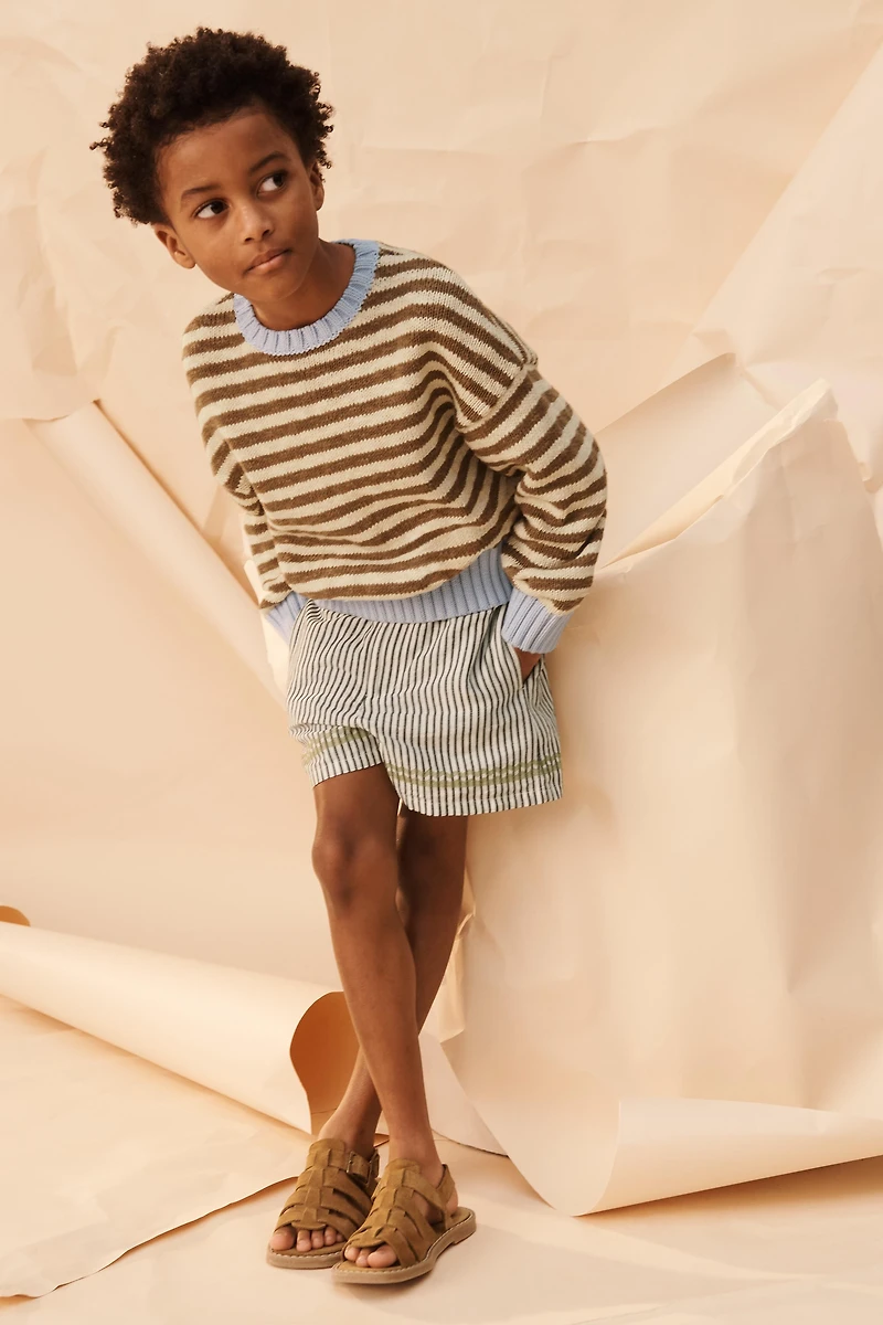 LIMITED EDITION CONTRAST STRIPED KNIT JUMPER