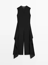 Flowing jumpsuit with knot detail