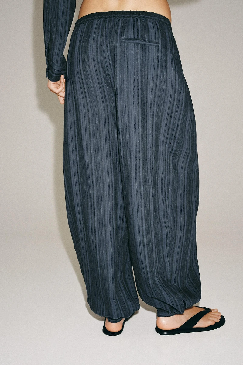 ZW COLLECTION STRIPED BLOOMER PANTS