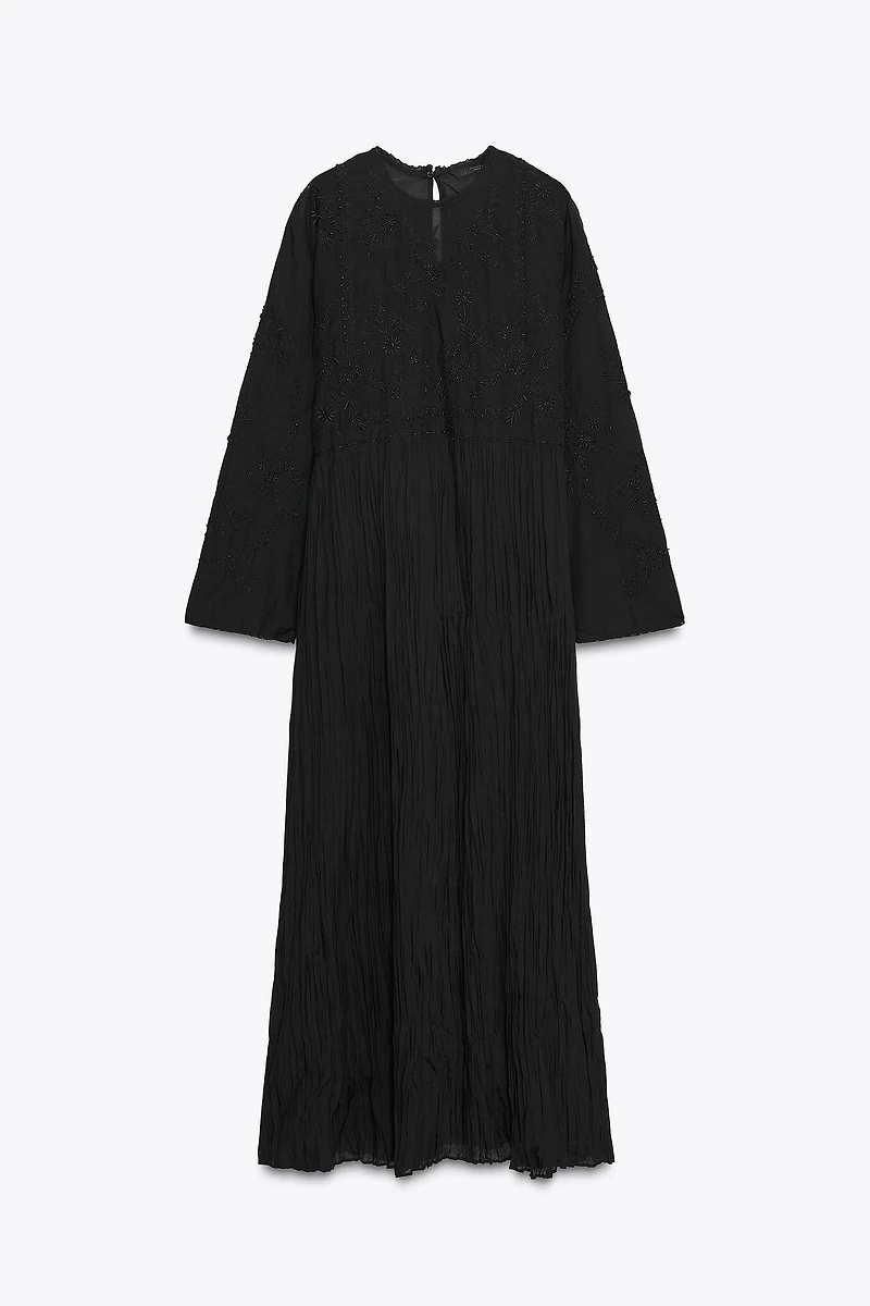 ZW COLLECTION EMBROIDERED DRESS WITH BEADS