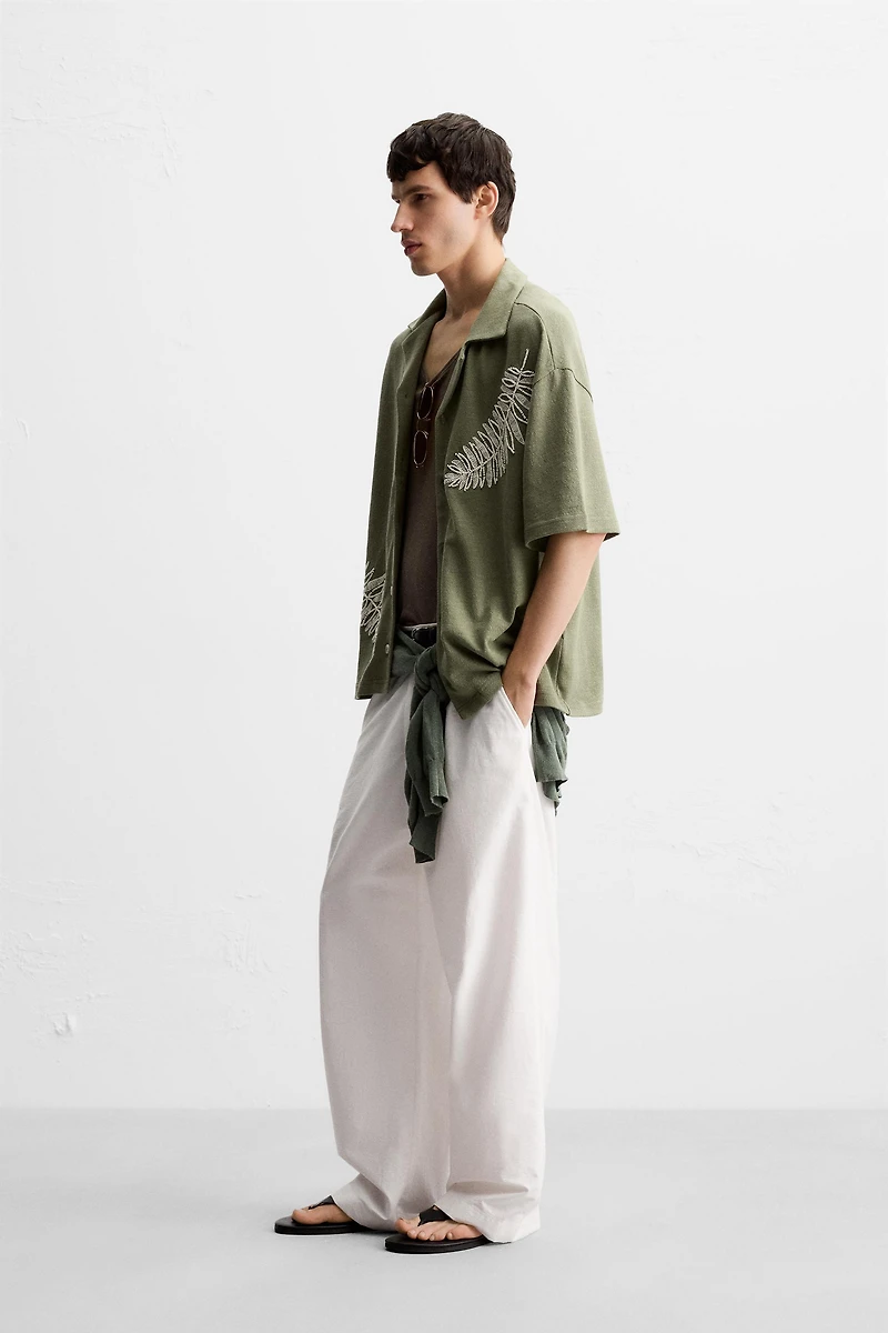 CHEMISE BRODERIE PERLES