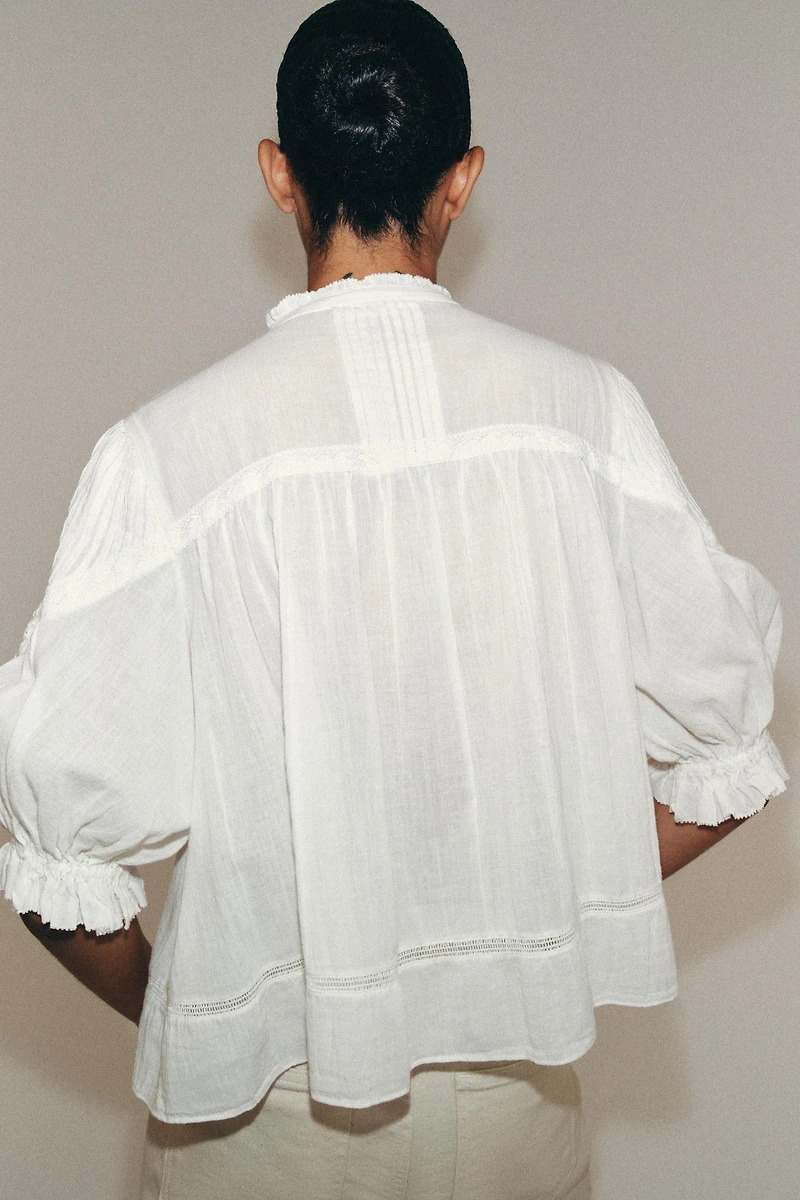 ROMANTIC COTTON SHIRT ZW COLLECTION