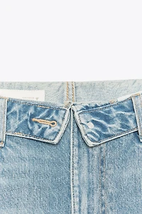 TRF MID-RISE FOLD-OVER WAISTBAND JEANS