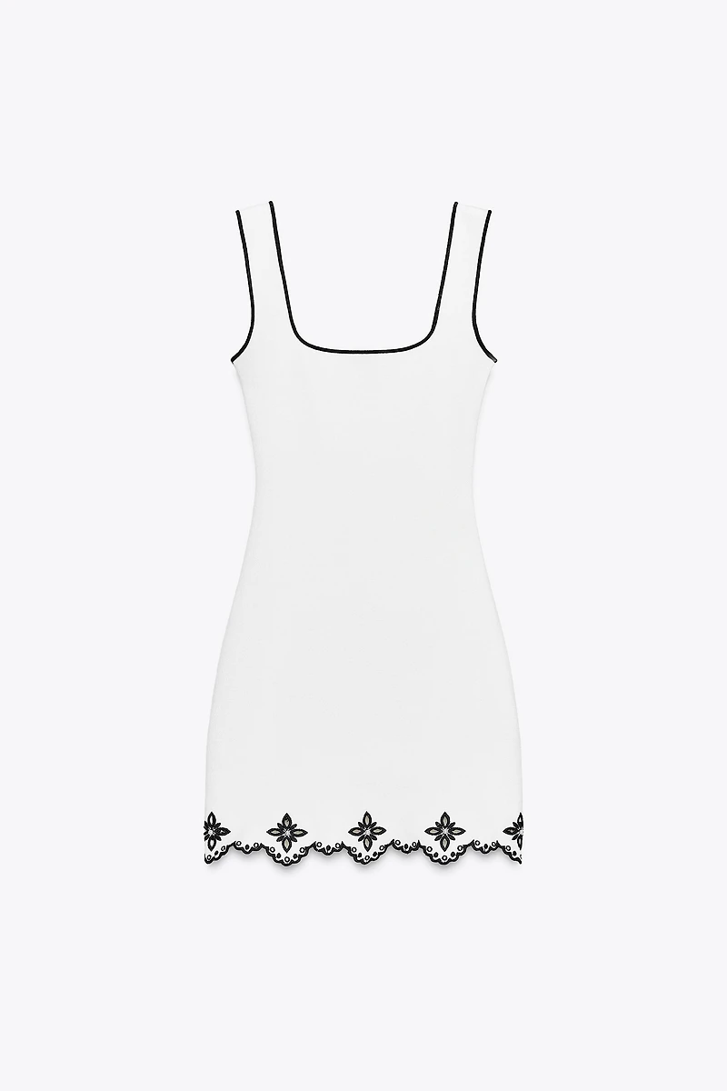 EMBROIDERED PEARL DRESS