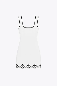 EMBROIDERED PEARL DRESS