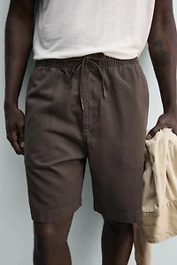 SHORT RELAXED FIT DÉLAVÉ