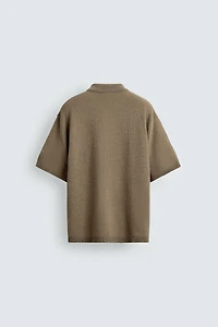 TEXTURED KNIT SHIRT