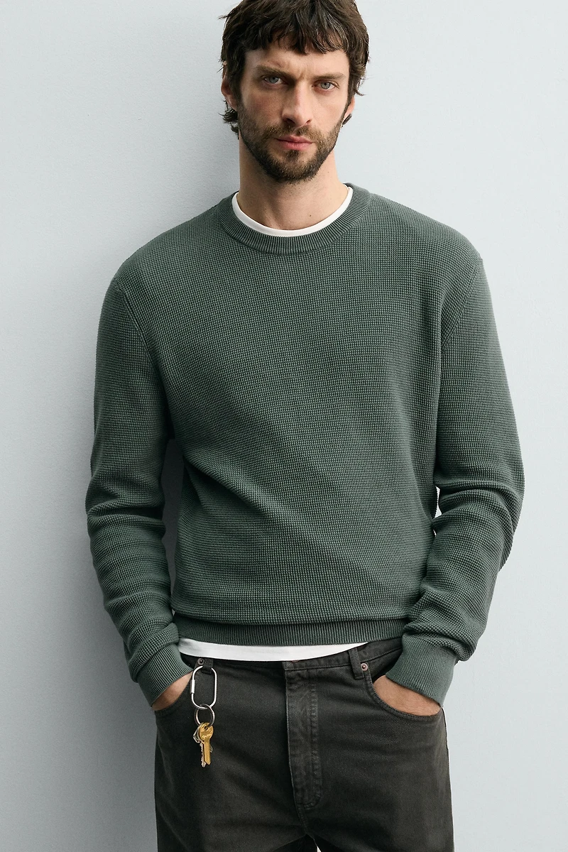 PULL REGULAR FIT WAFFLE