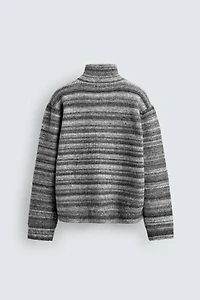 JACQUARD STRIPED CARDIGAN