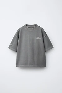 T-SHIRT INTERLOCK TEINT EN PIÈCE