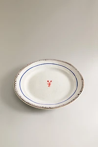 STONEWARE FISH DESSERT PLATE