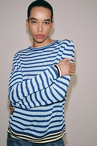 STRIPED KNIT JUMPER